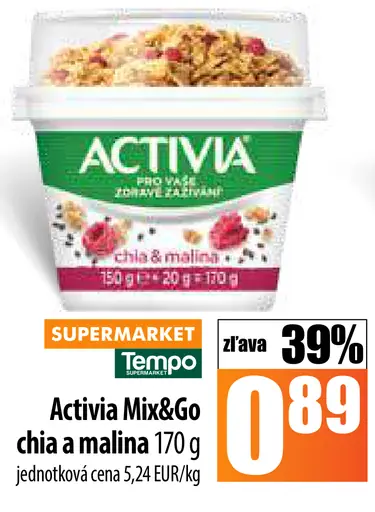 Danone Activia Mix&Go chia a malina