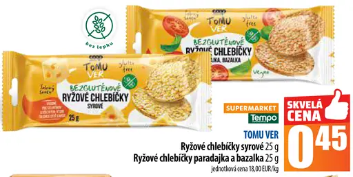 TOMU VER Ryžové chlebíčky