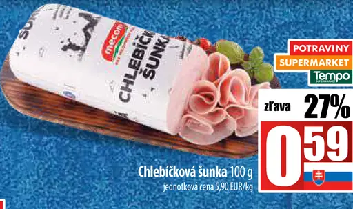 Chlebíčková šunka