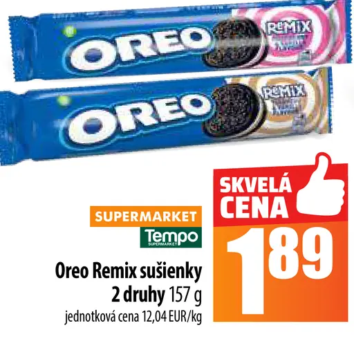 Oreo Remix sušienky