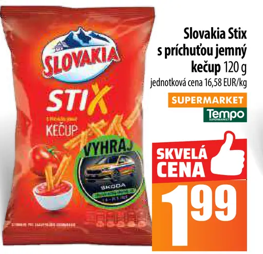 Slovakia Stix s príchuťou jemný kečup