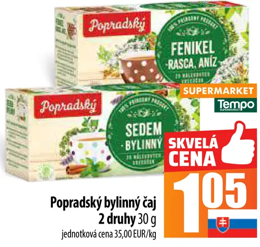 Popradský Bylinný čaj šípky