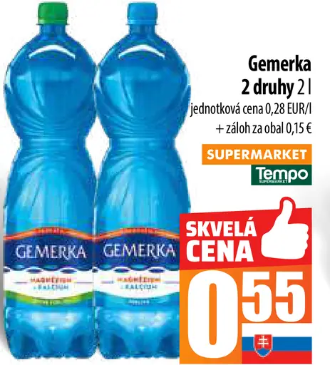 Gemerka ochutená minerálna voda