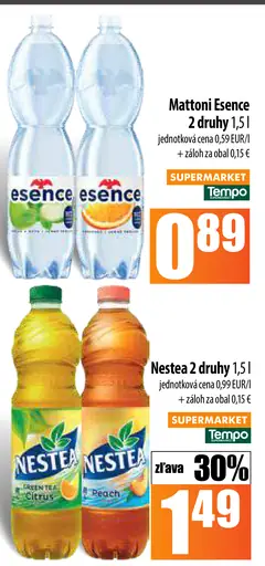 Mattoni Esence ochutená minerálna voda