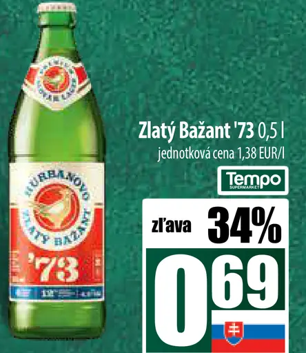 Zlatý Bažant '73 plechovka