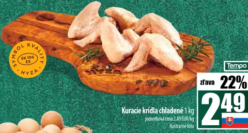Kuracie krídla chladené