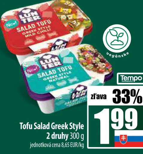 Tofu Salad Greek Style 2 druhy
