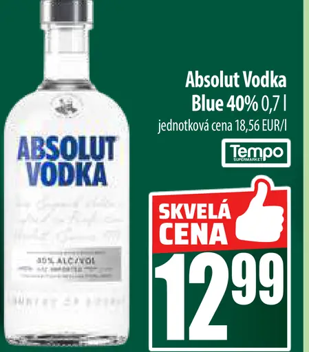 Absolut Vodka Blue 40%