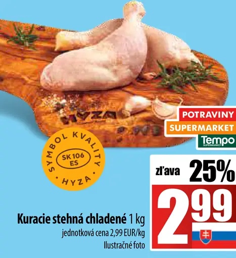 Hyza Kuracie stehná chladené
