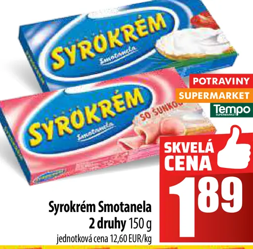Syrokrém Smotanela