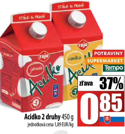 Rajo Acidko 2 druhy