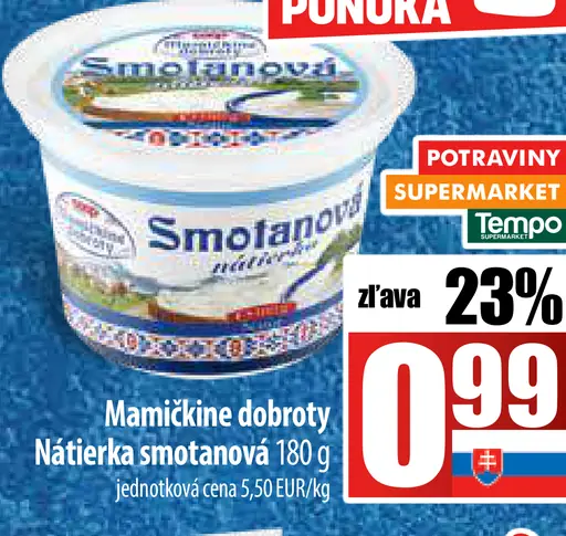 Mamičkine dobroty Nátierka smotanová