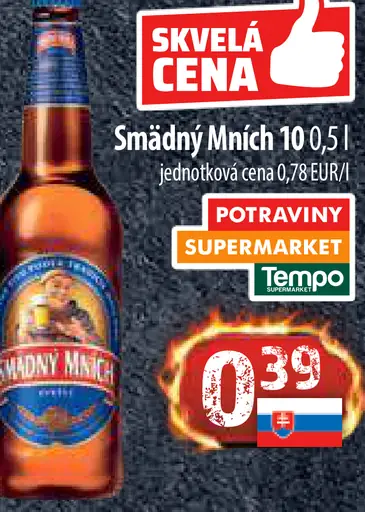 Smädný mních pivo plechovka