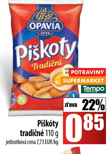 Opavia Piškóty tradiční