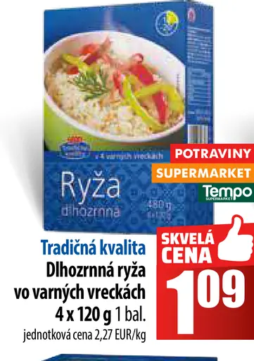 Tradičná kvalita Ryža guľatozrnná