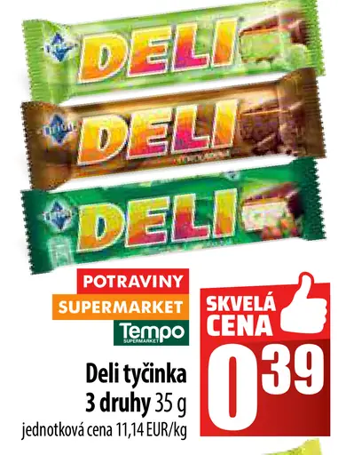 Deli Tyčinka čokoládová
