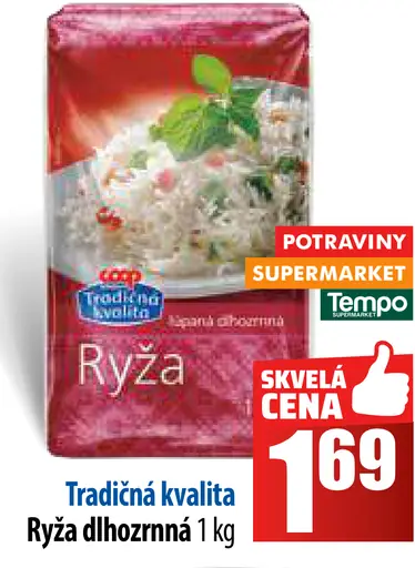 Tradičná kvalita Ryža dlhozrnná