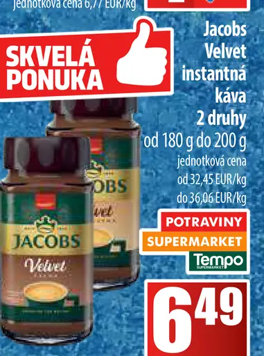Jacobs Velvet instantná káva