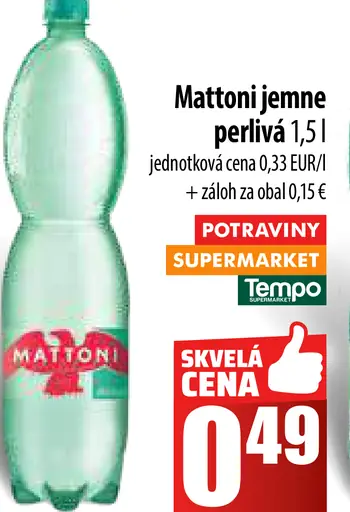 Mattoni jemne perlivá voda