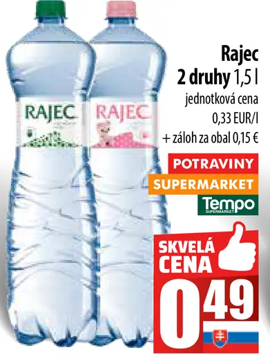 Rajec ochutený 2 druhy