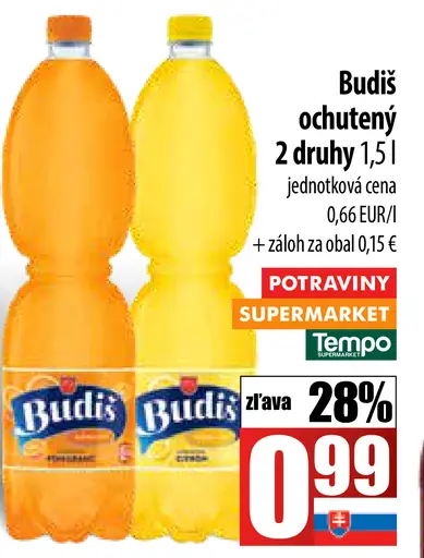 Budiš ochutený 2 druhy