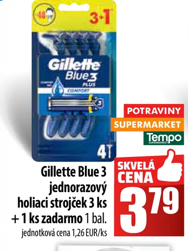 Gillette Blue3 jednorazový holiaci strojček