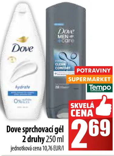 Dove sprchový gél 2 druhy