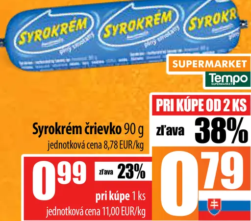 Syrokrém žerve