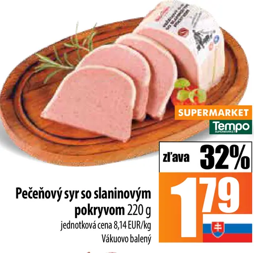 Tempo Pečeňový syr so slaninovým pokryvom