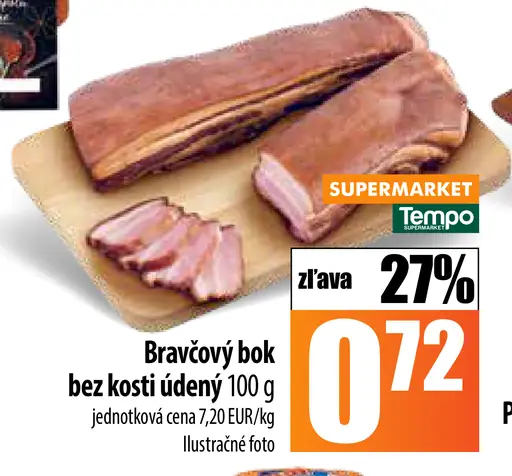 Tempo Bravčový bok bez kosti údený