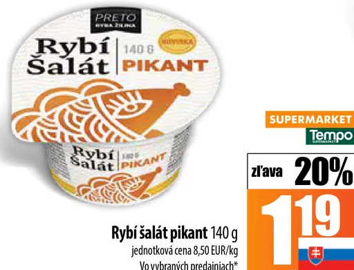 PRETO Rybi šalát pikant