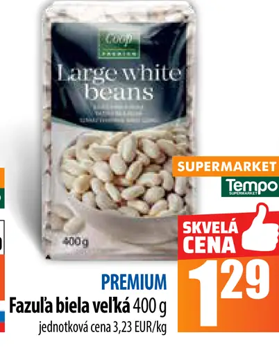 Premium Fazula biela veľká