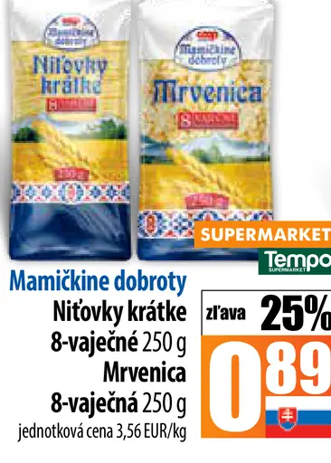 Mamičkine dobroty Niťovky krátke