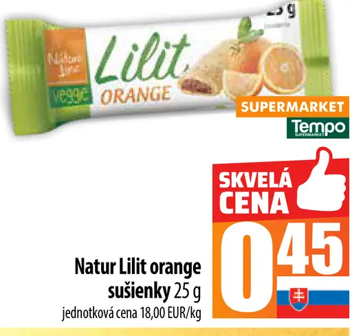 Natur Lilit orange sušienky