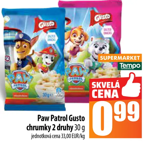 Paw Patrol Gusto chrumky