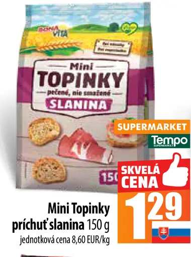 Mini Topinky príchuť slanina