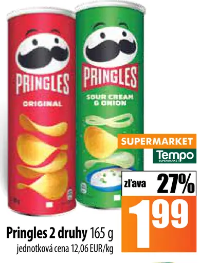 Pringles Sour Cream & Onion, Original
