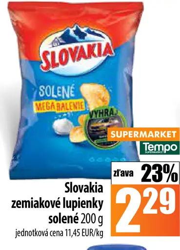 Slovakia zemiakové lupienky solené