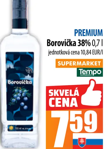 Premium Borovička 38%