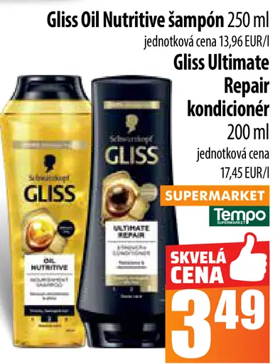 Gliss Oil Nutritive šampón - Gliss Ultimate Repair kondicionér