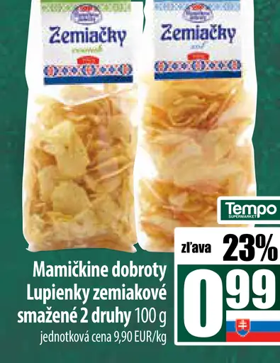 Mamičkina dobroty lupienky zemiakové smažené