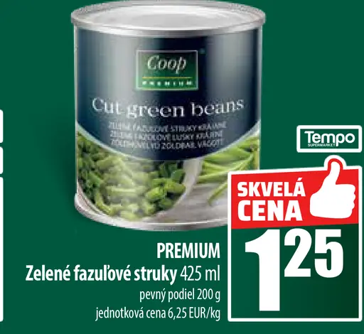 COOP Zelené fazuľové struky