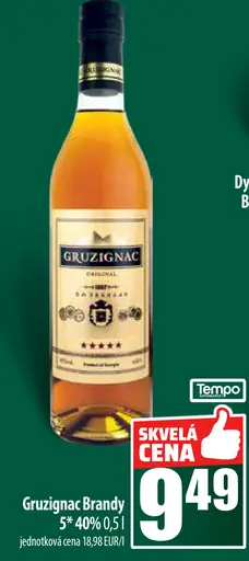 Gruzignac Brandy 5* 40%