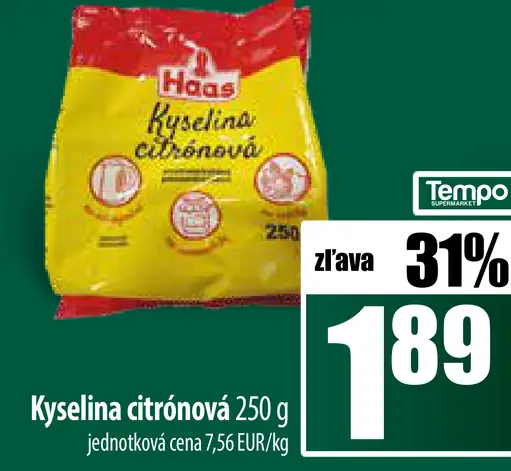 Haas Kyselina citrónová