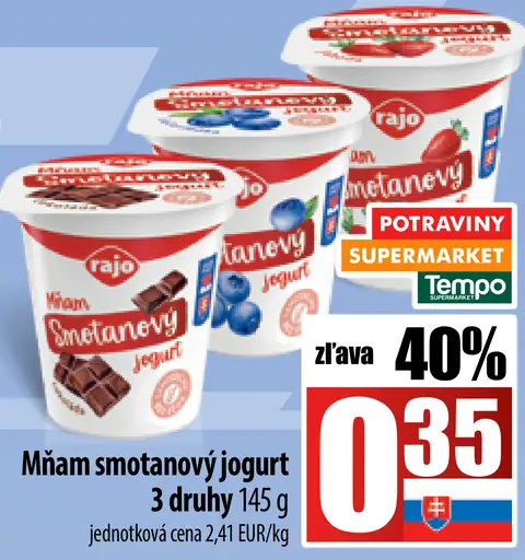 Mňam smotanový jogurt
