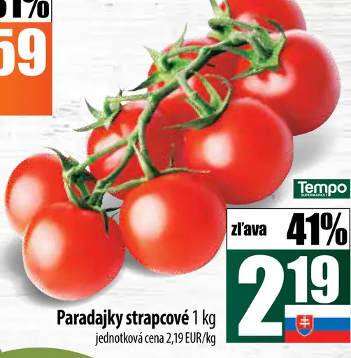Paradajky strapcové