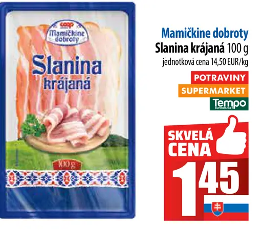 Mamičkine dobroty Slanina krájaná