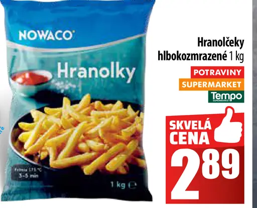 Hranolčeky hlboko zmrazené