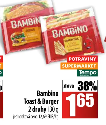 Bambino Toast & Burger ementál