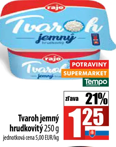 Rajo Tvaroh jemný hrudkovitý